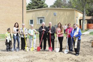 St. Joseph’s staff break ground on new health facility. 